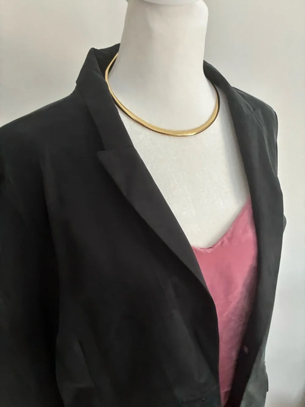 J.Crew Cupro jacket silk like black 90s blazer women 12
